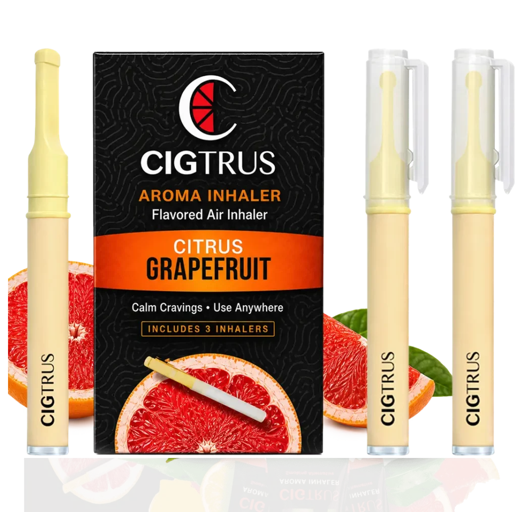 Cigtrus 3 Pack Citrus GRapefruit smokeless inhaler