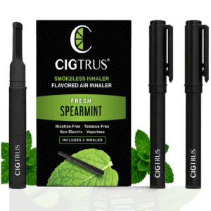 Cigtrus Fresh Spearmint 3 Pack Nicotine-Free Smokeless Inhaler