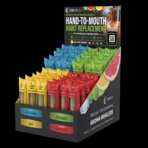 Cigtrus Hand-to-Mouth Habit Replacement Display – Nicotine-Free Smokeless Inhalers
