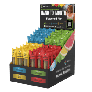 Cigtrus 80-Piece Countertop Display of Nicotine-Free Flavored Air Inhalers