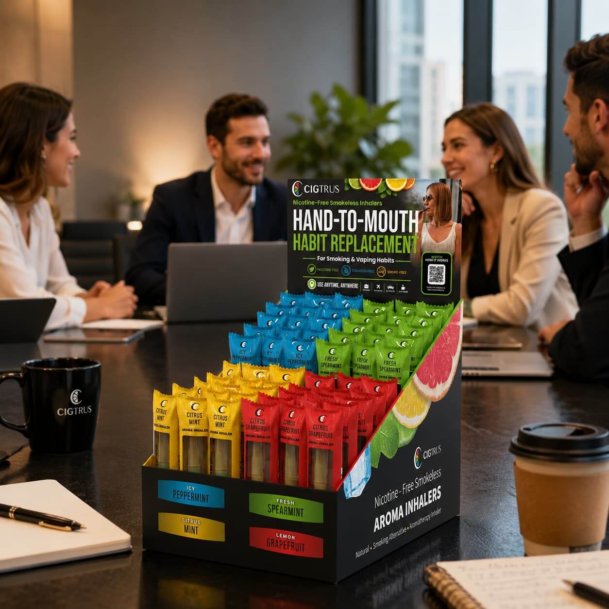cigtrus variety display for office and party rooms