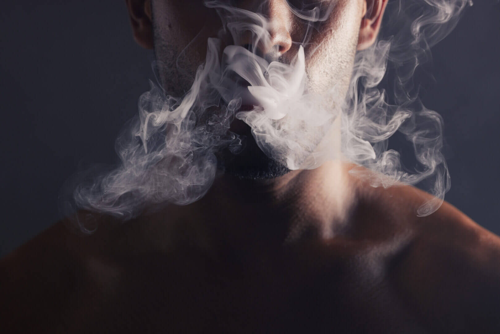 smoke cloud and face of man with pollution for ma 2025 04 05 15 49 01 utc