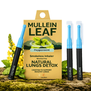 Cigtrus Mullein Leaf Smokeless Inhaler Spearmint nicotine-free herbal inhaler 3 pack