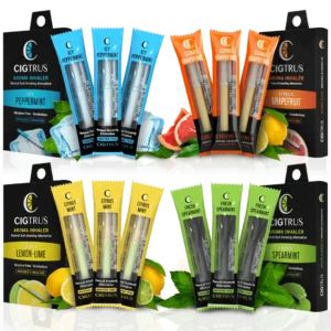 Cigtrus 4 Flavor 3 Pack Each Combo Nicotine-Free Smokeless Inhaler