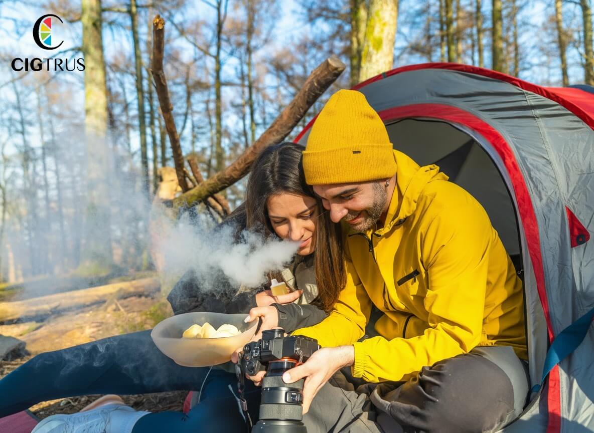 Cigtrus O2 on a camping trip