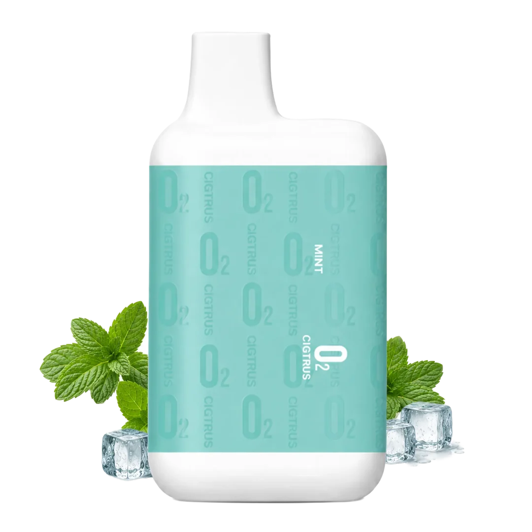 O2 by Cigtrus Fresh Mint portable oxygen diffuser with refreshing mint leaves