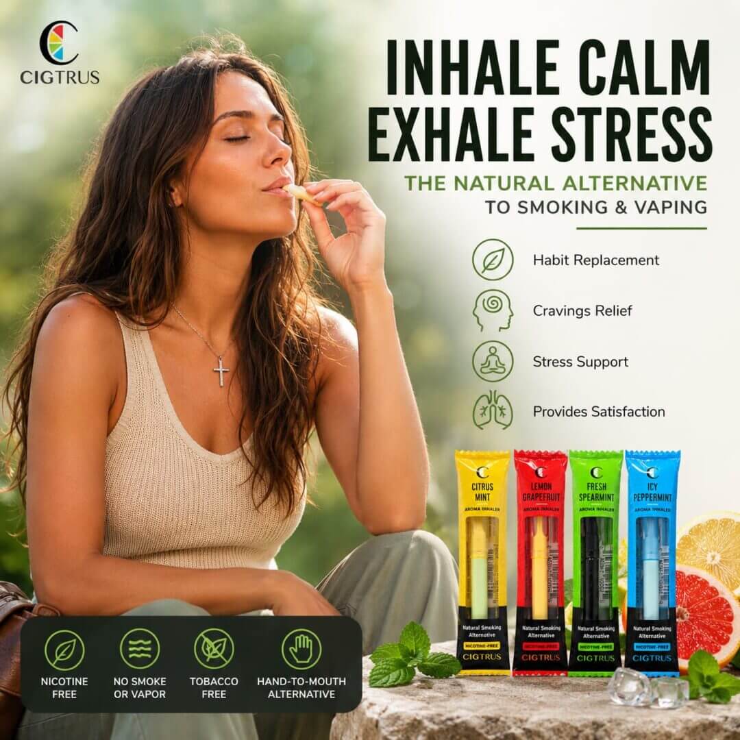 Cigtrus inhaler inhale calme exhael stress