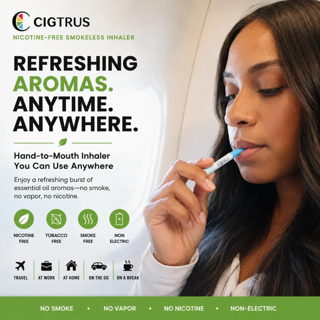 Cigtrus smokeless inhaler use anytime