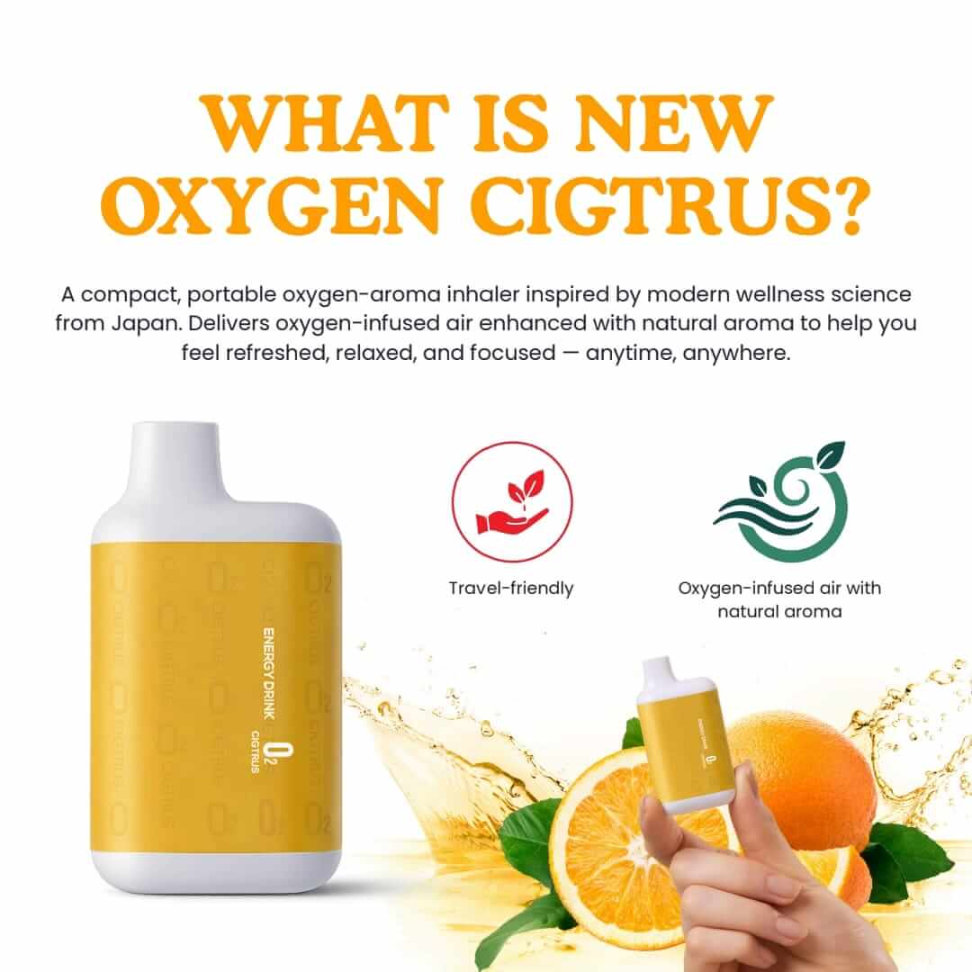 What is Cigtrus O2 portable flavored oxygen diffuser